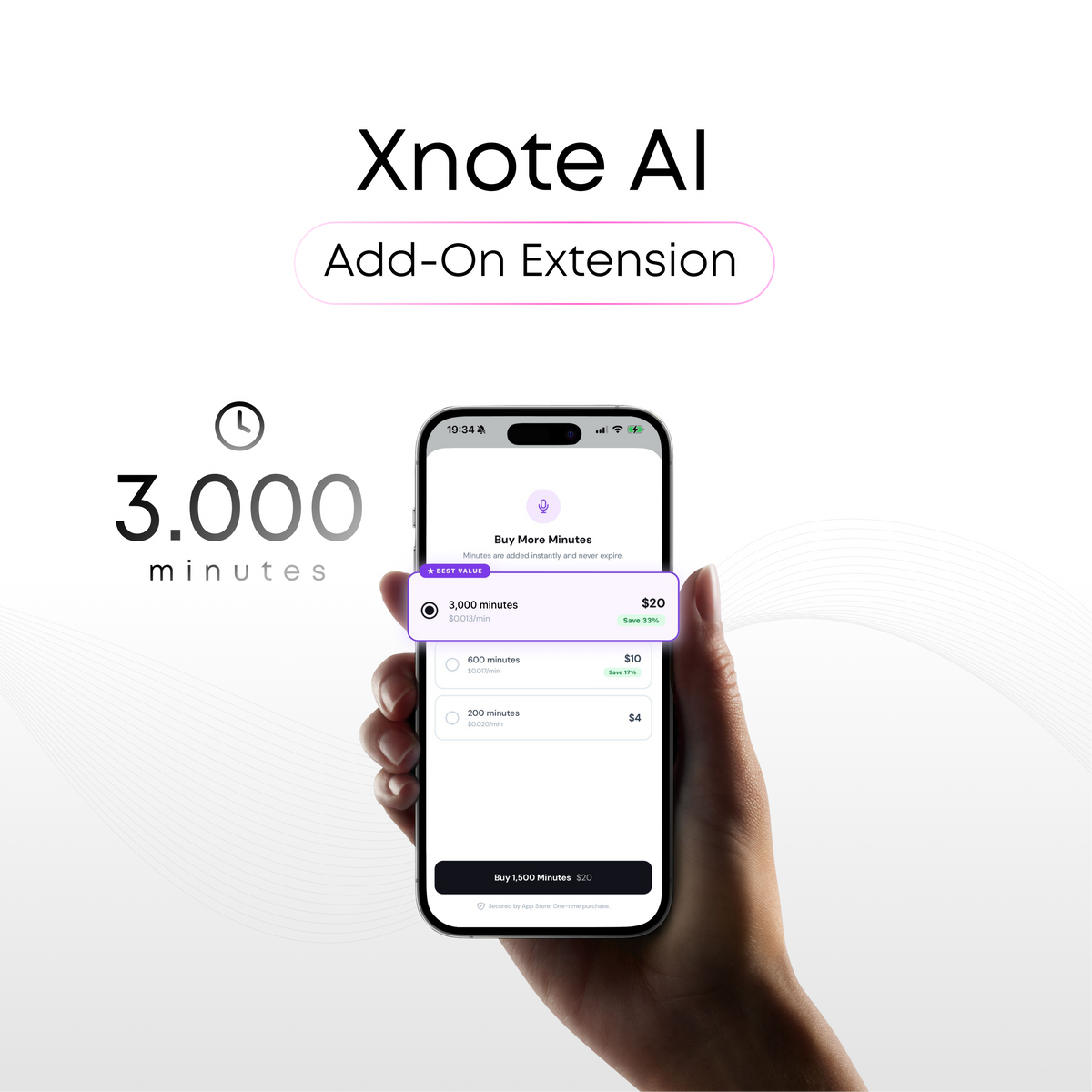 XNote Audio Minutes (3000 Mins)