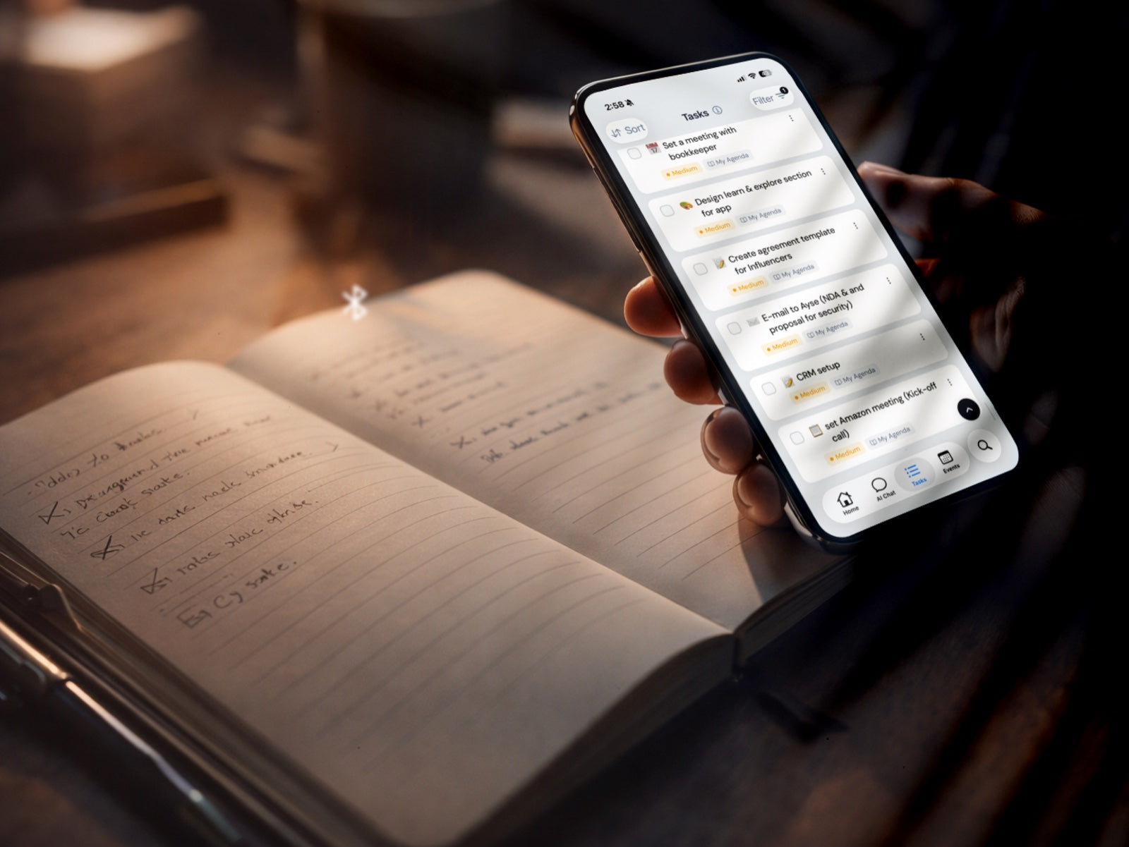 Handwritten Notes, Turned Into Tasks Automatically.