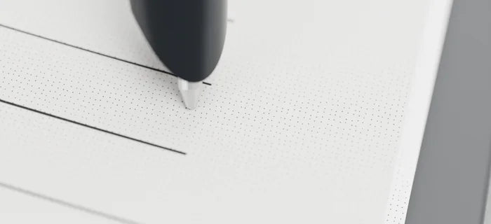 Pen tip on a printed dot pattern (illustration)